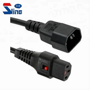 UPS Tự Động Khóa IEC 320 <span class=keywords><strong>C13</strong></span> Đến C14 Dây Điện Cắm Với PDU Khóa Mains Dây Cáp Điện - Product Image 3