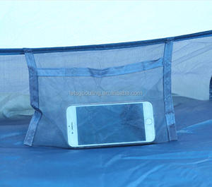 Tienda de campaña instantánea de doble capa para 4 personas con bolsillo Anti-UV a prueba de viento impermeable, con bolsa de transporte para Camping/senderismo (HT6062-3) - Product Image 2