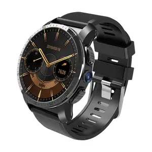 Kingwear smartwatch kc09pro, smartwatch para android 4g, com câmera de 8mp, tela amoled, sistema operacional de cerâmica