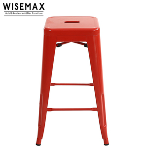 Meubles WISEMAX <span class=keywords><strong>moins</strong></span> <span class=keywords><strong>cher</strong></span> prix revêtement en poudre vente en gros chaise de salle à manger industrielle salon chaise de restaurant en métal empilable - Product Image 5