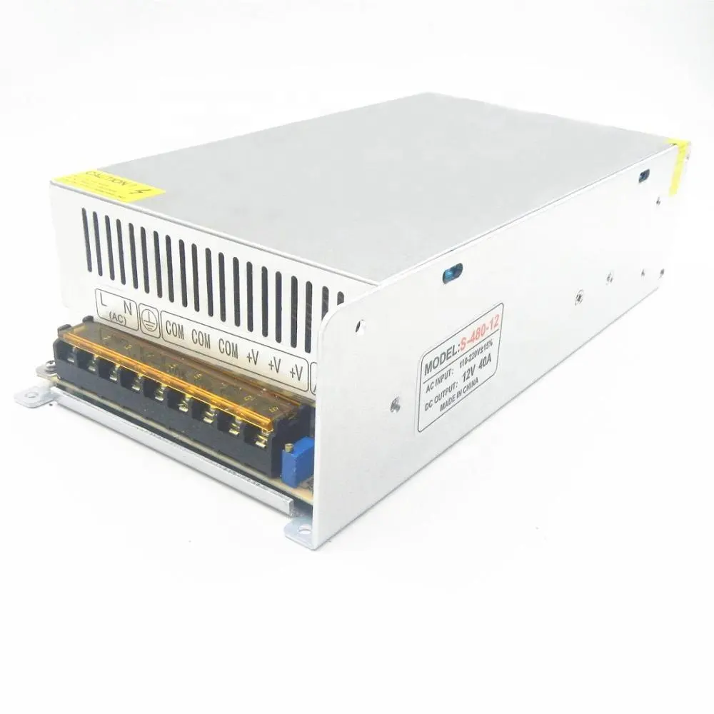 Equipo eléctrico de S-480-24, 24V, 20A, 12V, 40A, 48V, 10A, 480W, modo de conmutación de CA y CC