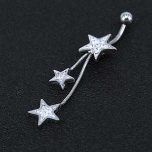 Bijouterie de corps usine cristal étoile <span class=keywords><strong>nombril</strong></span> anneau piercing <span class=keywords><strong>nombril</strong></span> acier chirurgical <span class=keywords><strong>non</strong></span> <span class=keywords><strong>percé</strong></span> <span class=keywords><strong>bijoux</strong></span> - Product Image 2