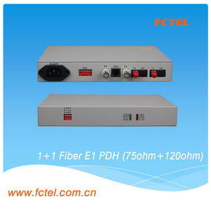 Modem serat E1 tanpa bingkai 75ohm + 120ohm PDH Optical Multiplexer