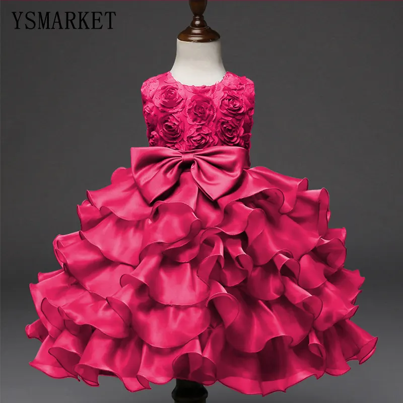 New Summer Children Dresses For Girls Kids Formal Wear Princess Dress For Girl 4 6 7 8 Years Birthday Party Events Prom Dress