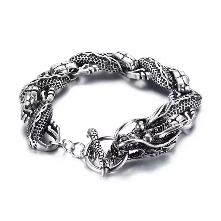 Fashion Men Bracelet Stainless Steel Silicone Bracelets Cool Man Casual  Bracelet Jewelry Accessories | Wish