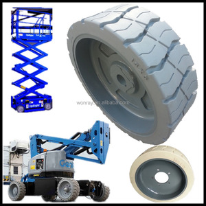 Piezas de elevador de coche hidráulico a buen precio, elevador de tijera 15x5 12x4,5, ruedas elevadoras de tijera para <span class=keywords><strong>Genie</strong></span> y Haulotte - Product Image 2