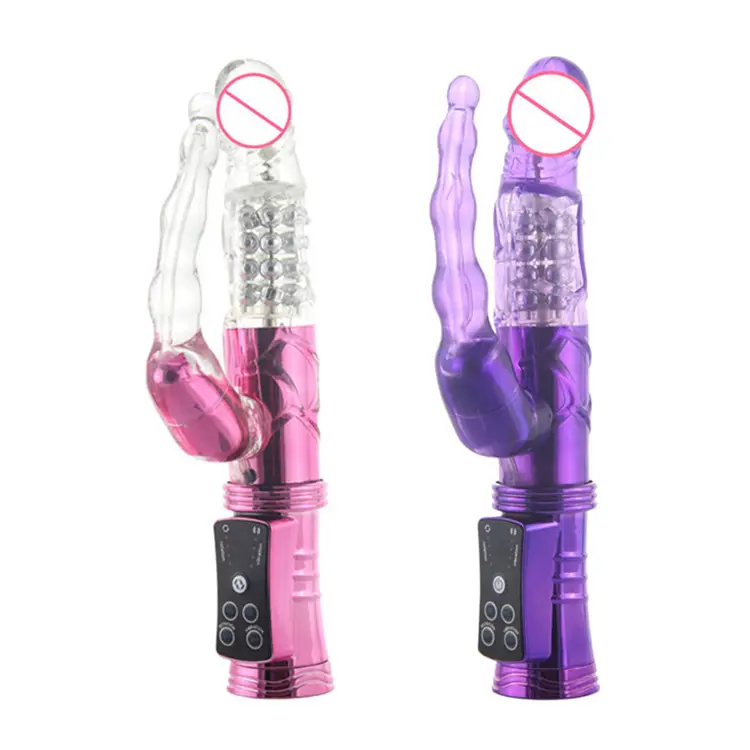 Realistic Vibrator AAA Battery Power Rotating G Spot Stimulate Rotation Anal Toy Vibrator