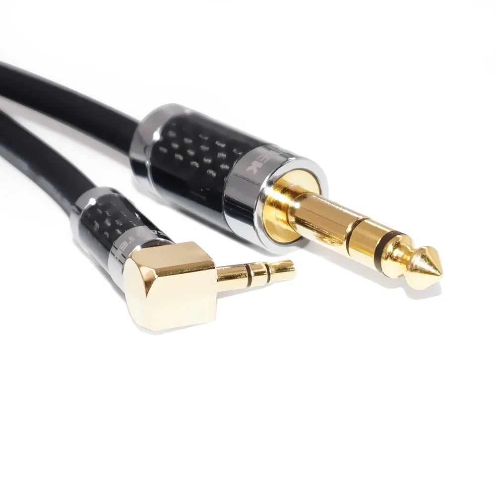 RASANTEK 6.35mm to 3.5mm Jack to Jack Audio Cable Stereo Plug 6.3mm 1/4 Lead aux microphone cable