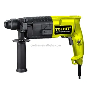 Tolhit Vàng 220-240V Điện nhỏ tác động khoan búa quay Máy mini cầm tay điện 20mm búa khoan 500W