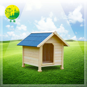 Nichoir pour chien en bois à motif uni, élégant et durable, en bois massif, pour chiots - Product Image 2