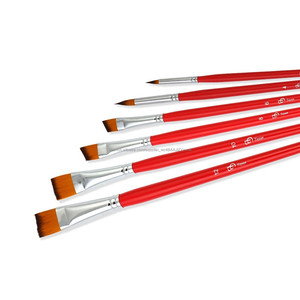 Gros Synthétique Cheveux Longs Brich Poignée <span class=keywords><strong>Artiste</strong></span> Pinceaux Set Pour Acrylique Aquarelle Visage <span class=keywords><strong>Gouache</strong></span> - Product Image 4