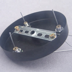Black Ceiling Plate Lamp Base Pendant Lighting Chassis with 1.5meter Steel Wire <strong>Rope</strong> Bearing <strong>Light</strong> <strong>Fittings</strong> - Product Image 4