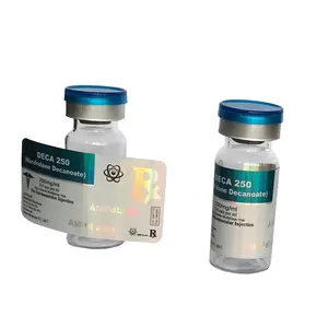 Custom brand RX โลโก้การพิมพ์ 10ml โฮโลแกรมยา vial ป้ายและกล่อง