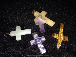 Colgante de Cruz de amettyst suply - Product Image 1