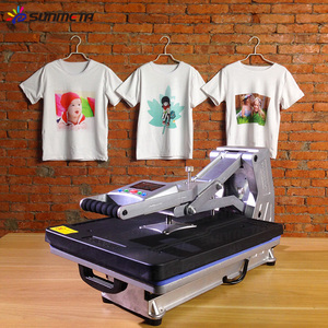 Cama plana máquina de prensa de calor, tipo cajón automático T-shirt heat press machine ST-4050 - Product Image 1