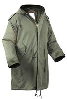 Shero Olivgrüne Herren-Winterjacke Fishtail-Parka Taktische Olivgrüne Canvas-Stoff Stehkragen Unisex Gehäkelte Winterjacke für Männer