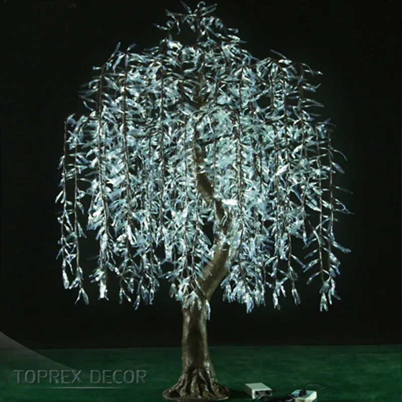Toprex装飾結婚式の装飾はパーティーや結婚式のための装飾品を製造しますLEDヤナギの木