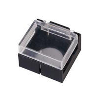 Couvercle de bouton-poussoir carré en plastique, avec taille de montage de 22mm, pour interrupteur, AQG8, 100 pièces
