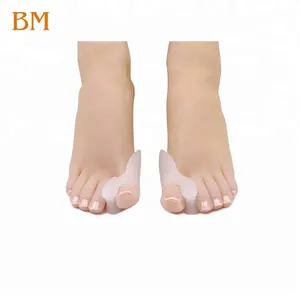 Séparateurs d'orteils en gel de silicone de couleur douce pour le soin des ongles des pieds, correction des <span class=keywords><strong>hallux</strong></span> <span class=keywords><strong>valgus</strong></span> et des bunions, pour enfants et correction des gros orteils - Product Image 1