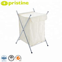 Meubles de rangement d'usine OEM Rangement à domicile 60TC Sac Panier pliant Panier à linge moderne pour vêtements sales Étagère de lavage