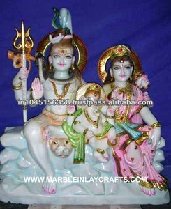 Marble Shiv Parvati Statue - Product Image 1