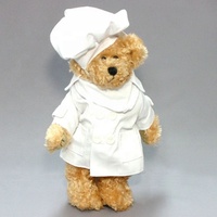 Jouet en peluche ours en peluche pour la publicité sur mesure, uniforme de Chef, pour restaurant, hôtel