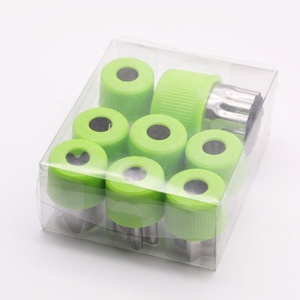 9 Pcs Stainless Steel Vegetable <strong>Cutter</strong> <strong>Shapes</strong> Set Mini Pie Fruit and <strong>Cookie</strong> Stamps Mold - Product Image 1