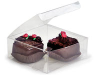 Boîte à chocolat en pvc, pièces, emballage à volants, transparent, bon marché