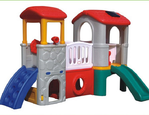 Série de jouets en <span class=keywords><strong>plastique</strong></span> classiques KAIQI KQ50132E, <span class=keywords><strong>toboggan</strong></span> en <span class=keywords><strong>plastique</strong></span> adorable préféré des enfants, combinaison de <span class=keywords><strong>cabane</strong></span>, équipement de terrain de jeu portable - Product Image 1