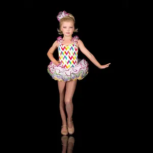 Детский балетный костюм-пачка для девочек; Профессиональное балетное танцевальное платье