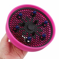 Diffuseur de sèche-cheveux universel pliable en silicone pour cheveux bouclés et naturels