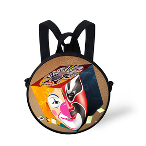 Sublimación antigua <span class=keywords><strong>cultura</strong></span> china patrón redondo del bolso, bolsos de escuela niños - Product Image 6