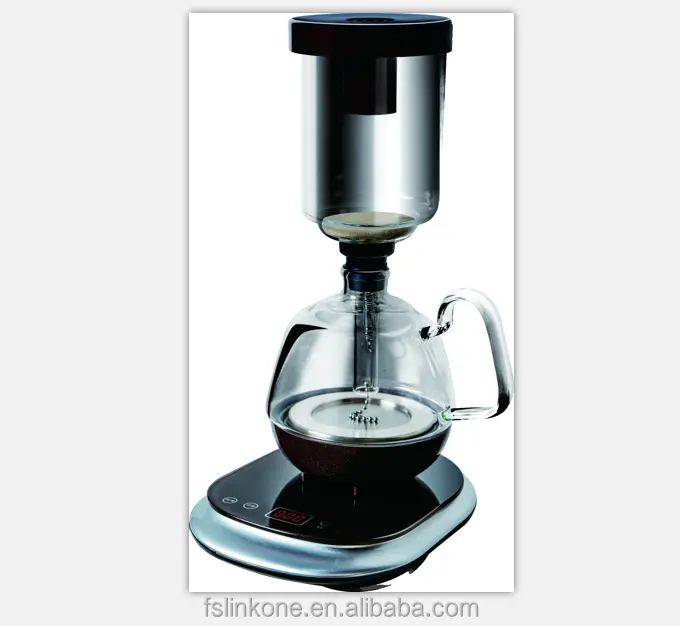ホウケイ酸ガラスホット販売サイフォンコーヒーメーカーガラスコーヒー & ティーメーカー