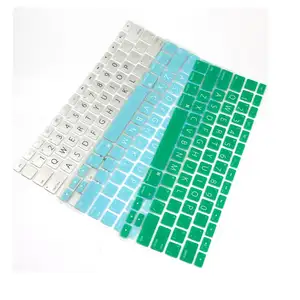 Soft custom waterproof silicone laptop keyboard skin for macbook