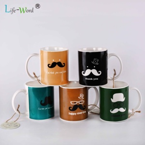 Juego de regalo de recuerdo personalizado, Material de porcelana de cerámica, taza de café de alta calidad, color blanco, venta al por mayor - Product Image 2