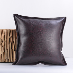 Rumah Dekoratif <span class=keywords><strong>Faux</strong></span> Kulit Melempar Bantal Cover Super Lembut Bantal Cover untuk Ruang Tamu - Product Image 3