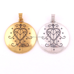 Pendentif Huilin Ezili Freda Vodou <span class=keywords><strong>Veve</strong></span> Loa Lwa, Amulette d'Abondance et d'Amour des Esprits Haïtiens - Product Image 1