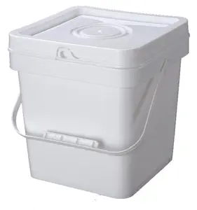 Washing powder storage square plastic buckets in 2L 5L 8L 10L 15L 18L 20L