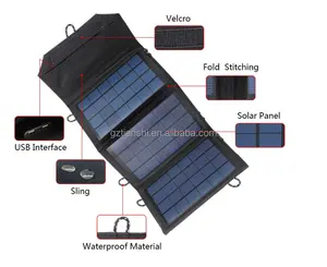 2023 innovatives Gadget Tazer Solar Ladegerät Panel mit USB 7 Watt für Thailand Markt, mobile Solar Ladegerät