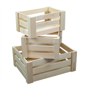 Antique Sử Dụng Thân Thiện Với Môi Trang Trí Bằng Gỗ Crate Hộp Trái Cây Bằng Gỗ Thùng - Product Image 3