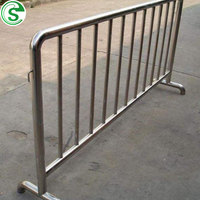 Tuyau en acier inoxydable galvanisé utilisé comme barrière de contrôle de foule pour les concerts à vendre