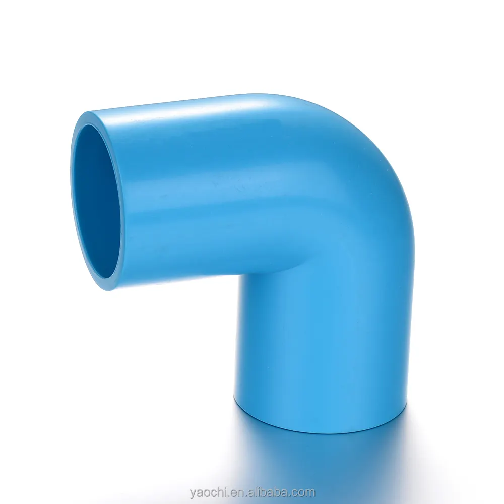 YAO CHI china manufacturing GB standard plastic pipe fitting pvc fitting pipe 90 degree elbow