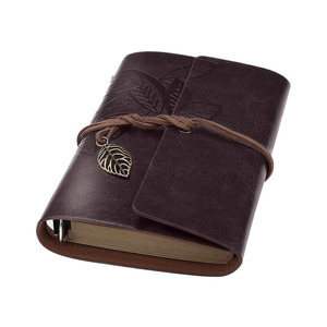 Meilleur vendeur en gros carnet de notes vintage <span class=keywords><strong>rechargeable</strong></span> à feuilles mobiles en <span class=keywords><strong>cuir</strong></span> conception journal - Product Image 3