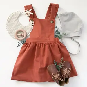 Bohemian Babies Pinafore 100% Organic Cotton Girl's Suspender Skirt Jumper