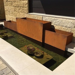 Pot de fleurs extérieur en <span class=keywords><strong>acier</strong></span> <span class=keywords><strong>corten</strong></span> pour jardin - Product Image 3