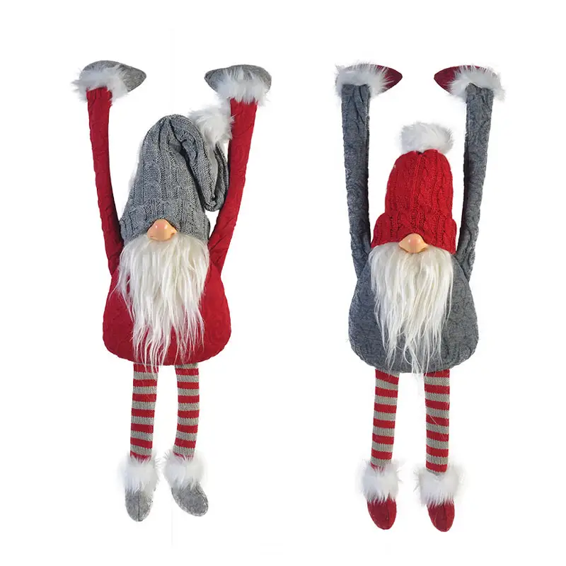 18 inch hanging weighted on shelf christmas stuffed toy holiday decoration gifts 2020 gnome santa