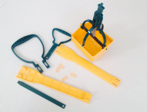 Pelle à crottes pour chiens, plateau à crottes pour chiens et ensemble de râteaux, pelle d'élimination des déchets pour animaux de compagnie avec longues poignées sectionnelles réglables en acier inoxydable - Product Image 3