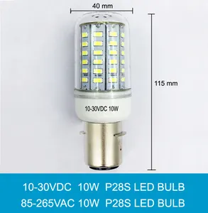 P28S navegación marina bombilla LED impermeable IP65 de aluminio o plástico P28S lámpara de reemplazo de luz de