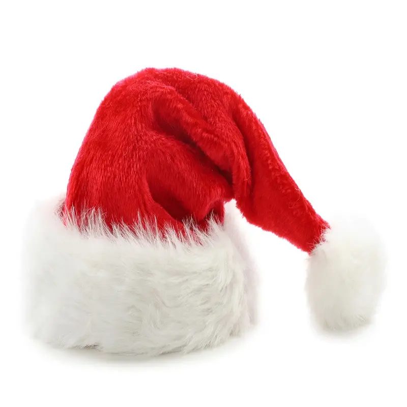 Оптовая продажа красный Рождество Санта шляпы для взрослых