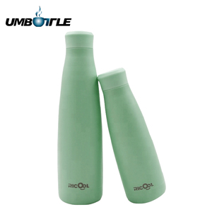 Bouteille d'eau isolée à bouche étroite thermos en acier inoxydable à <span class=keywords><strong>surface</strong></span> caoutchoutée pour filles - Product Image 6